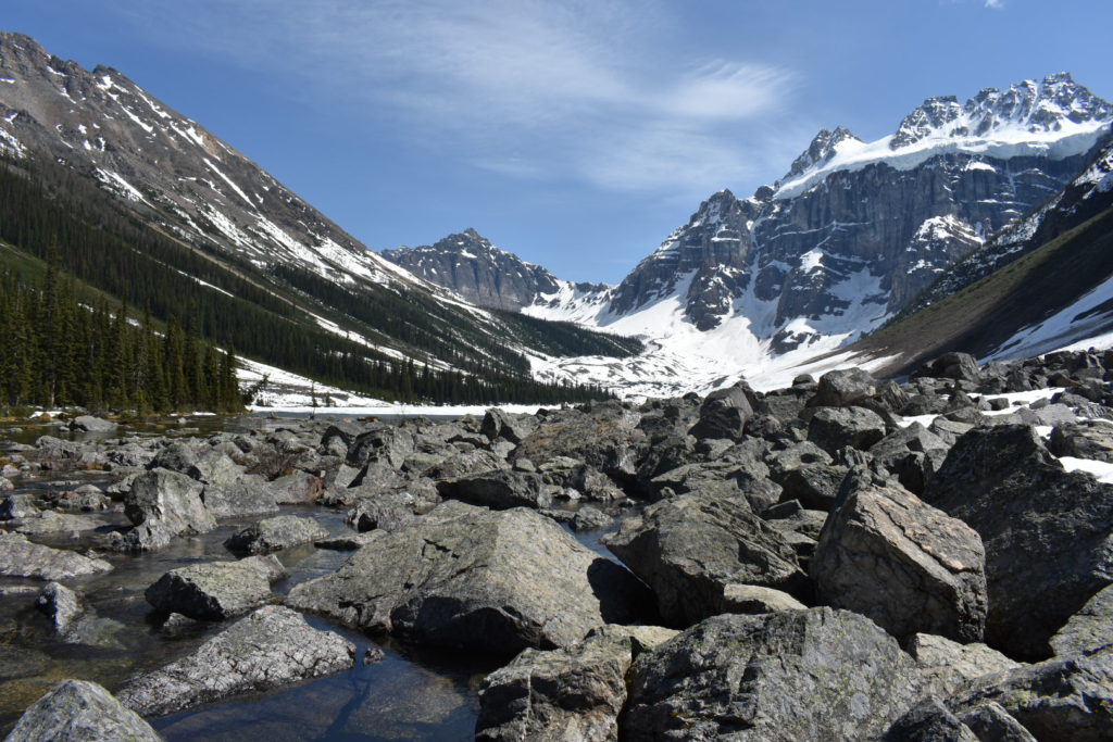 view of canadian rockies in banff