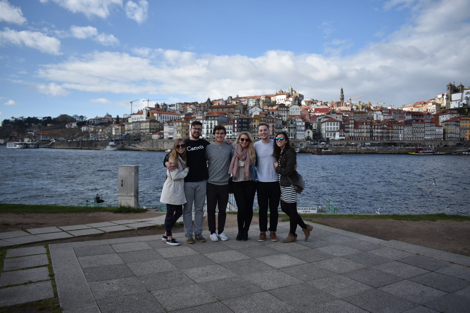 Group of people on water of Porto