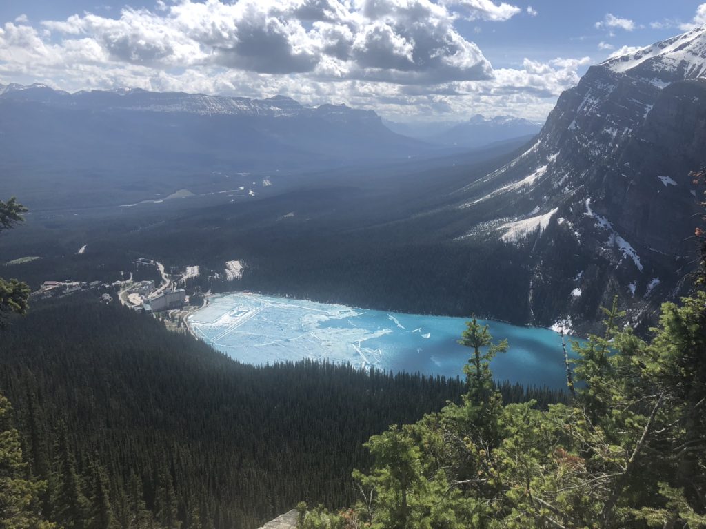 View of Lake Louise from Little Beehive