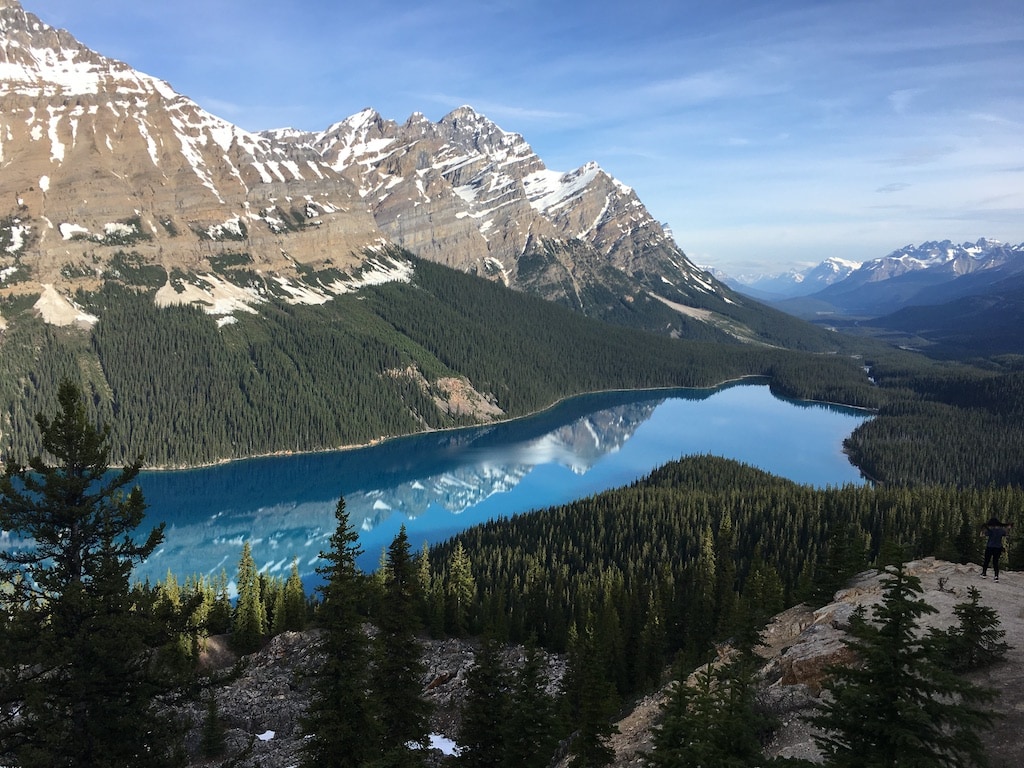 Peyto Lake in teh rockies