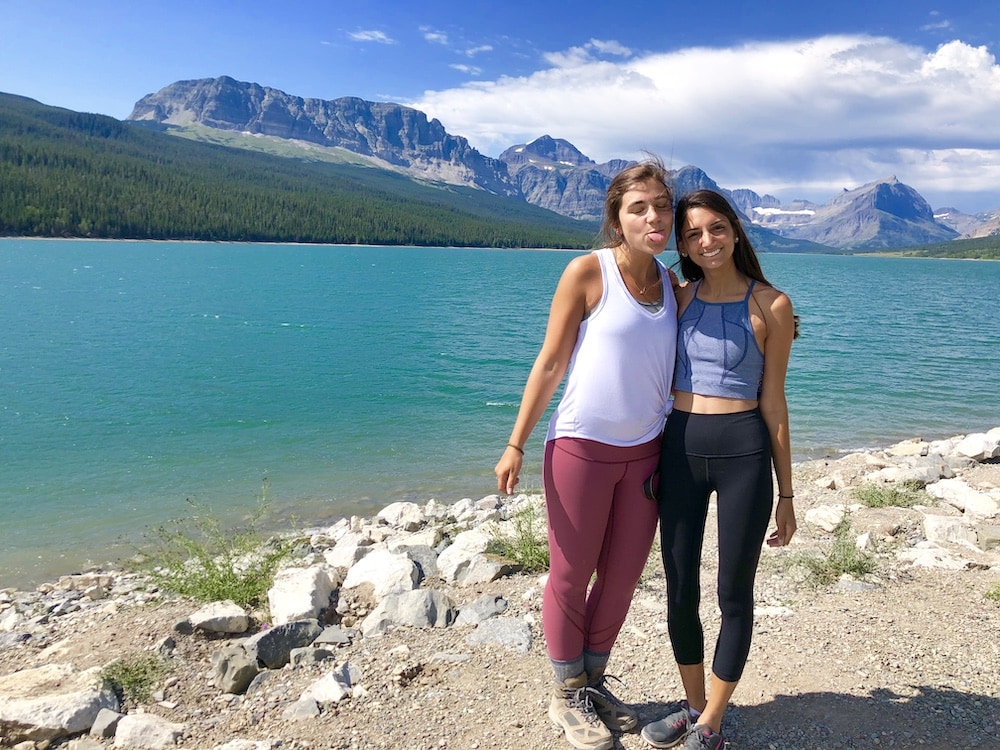 two girls at josephine lake