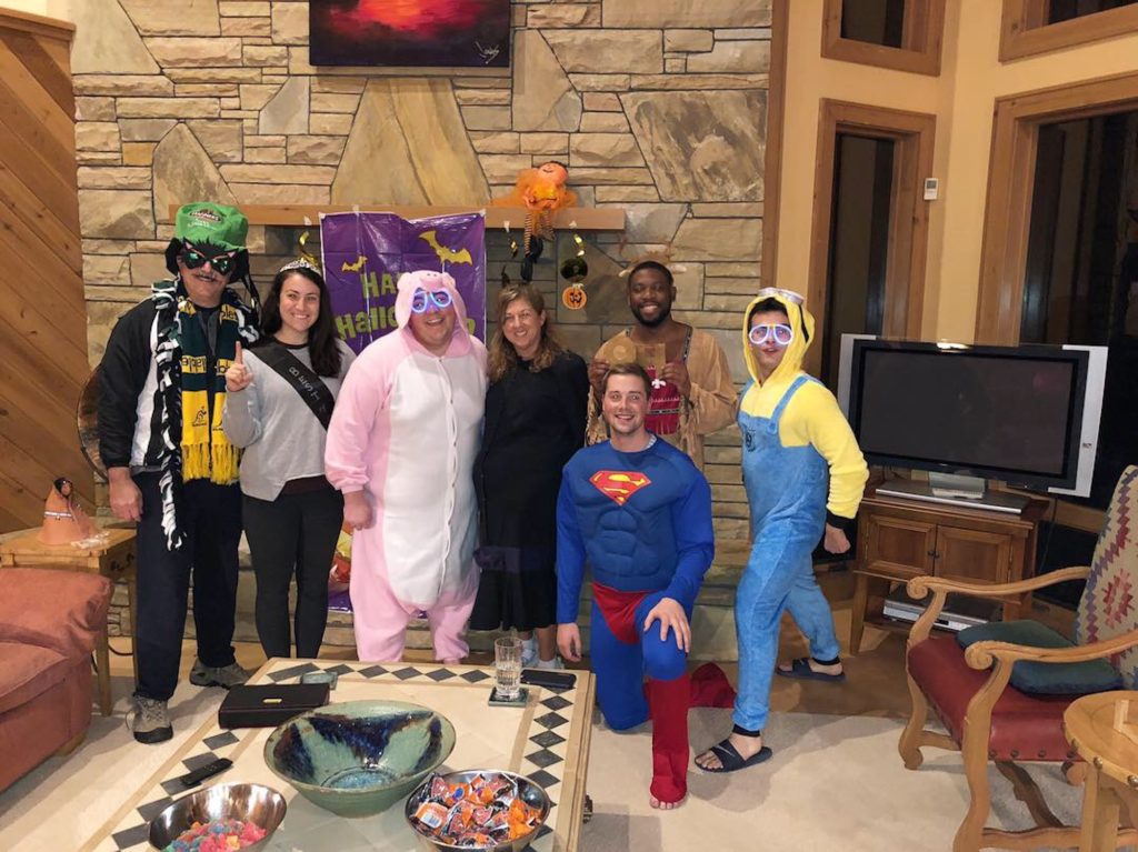 Group of people in costumes