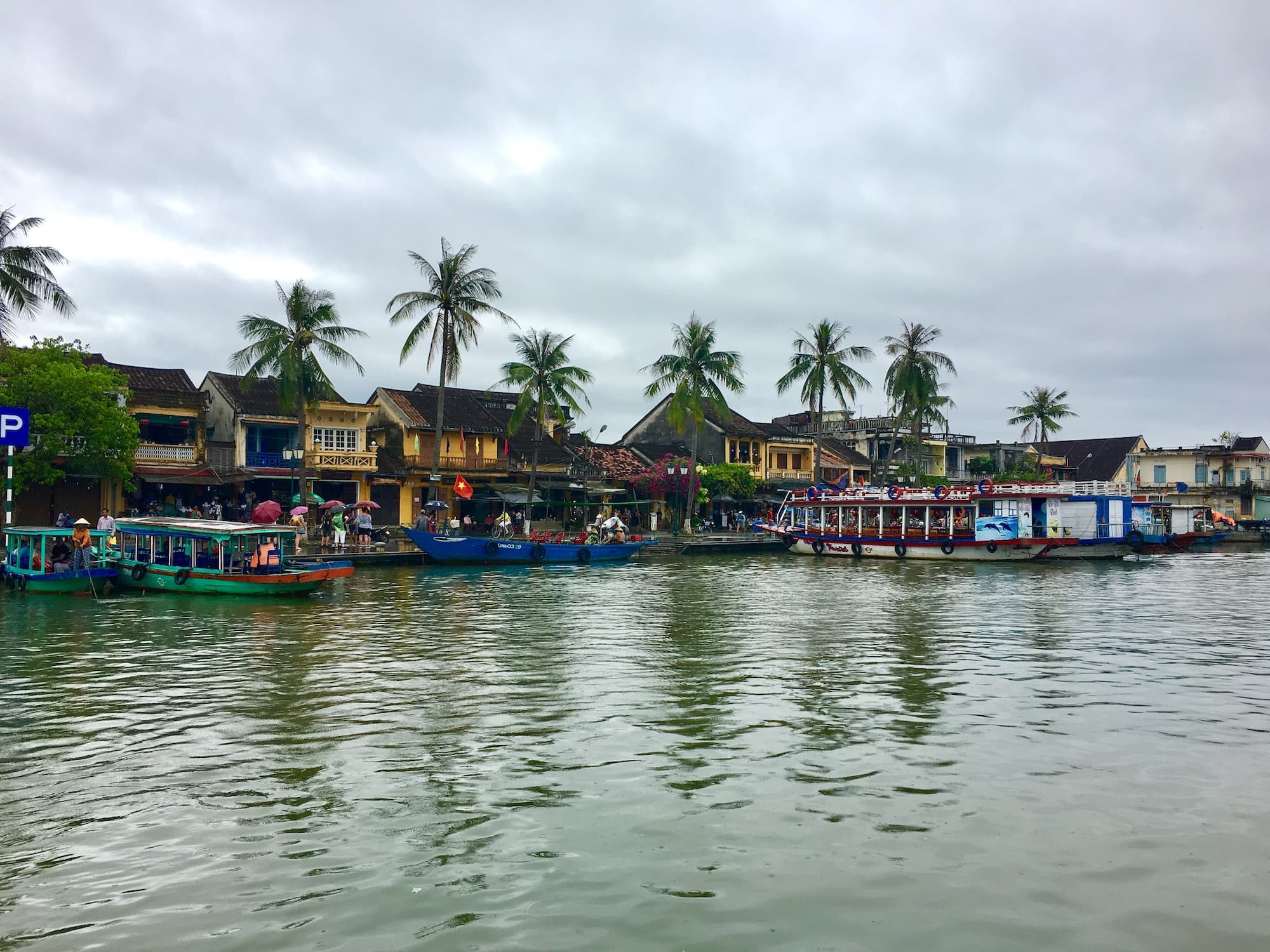 view of Hoi an from the water