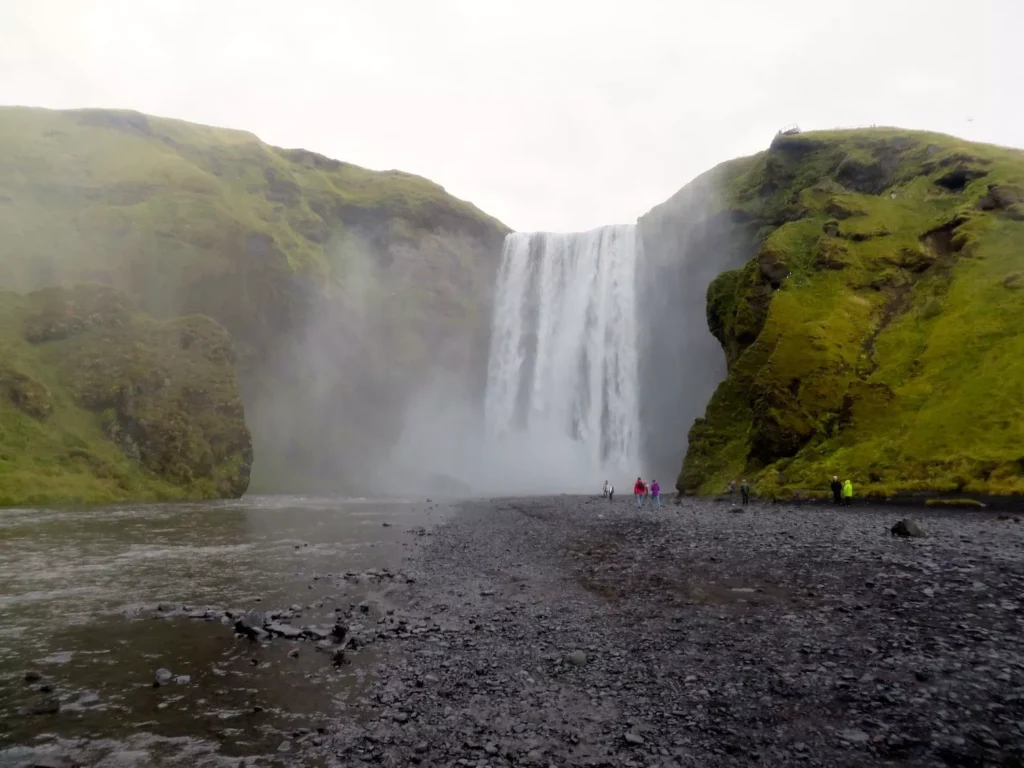 Skogafoss in the summer