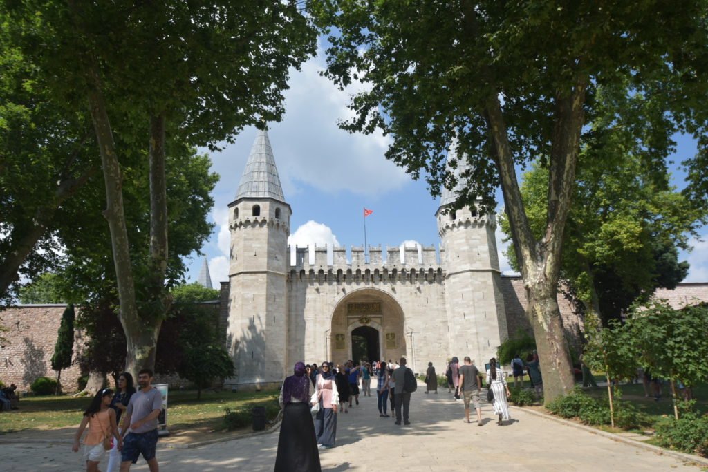 The Front of Tokapi Palace in Istanbul