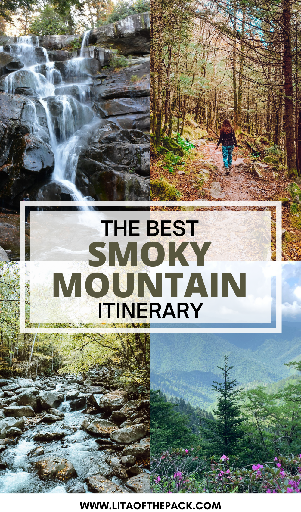 smoky mountains itinerary pin