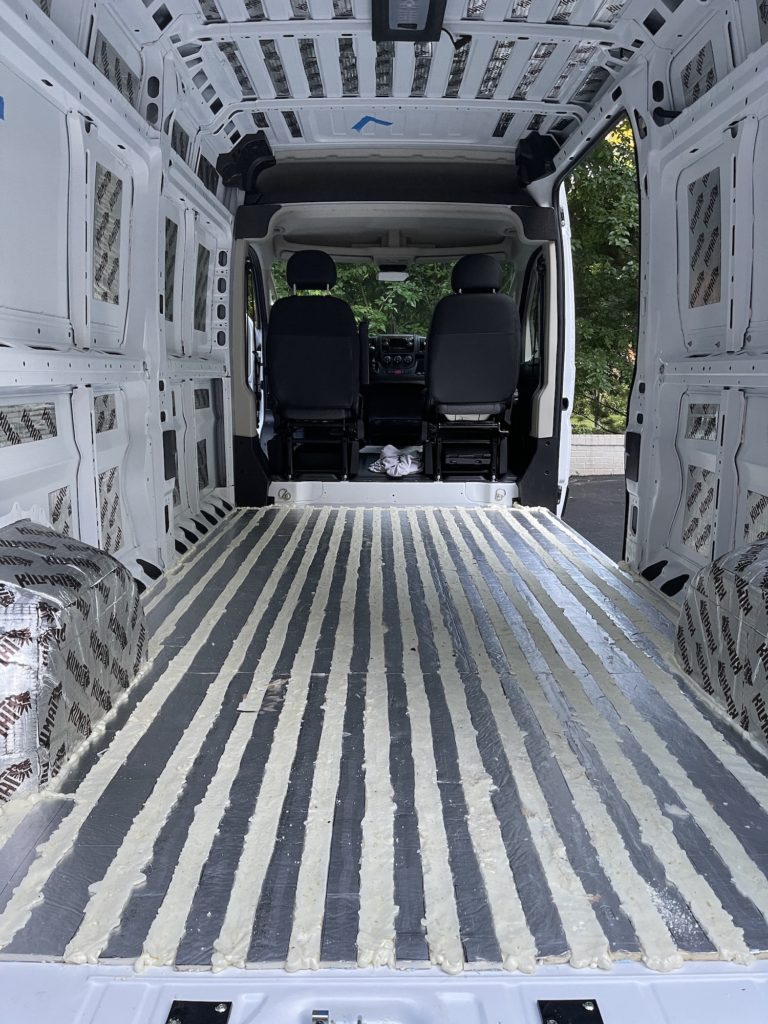 sub floor on van floor
