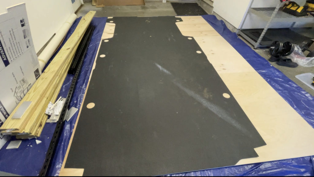 floor cover on top of plywood