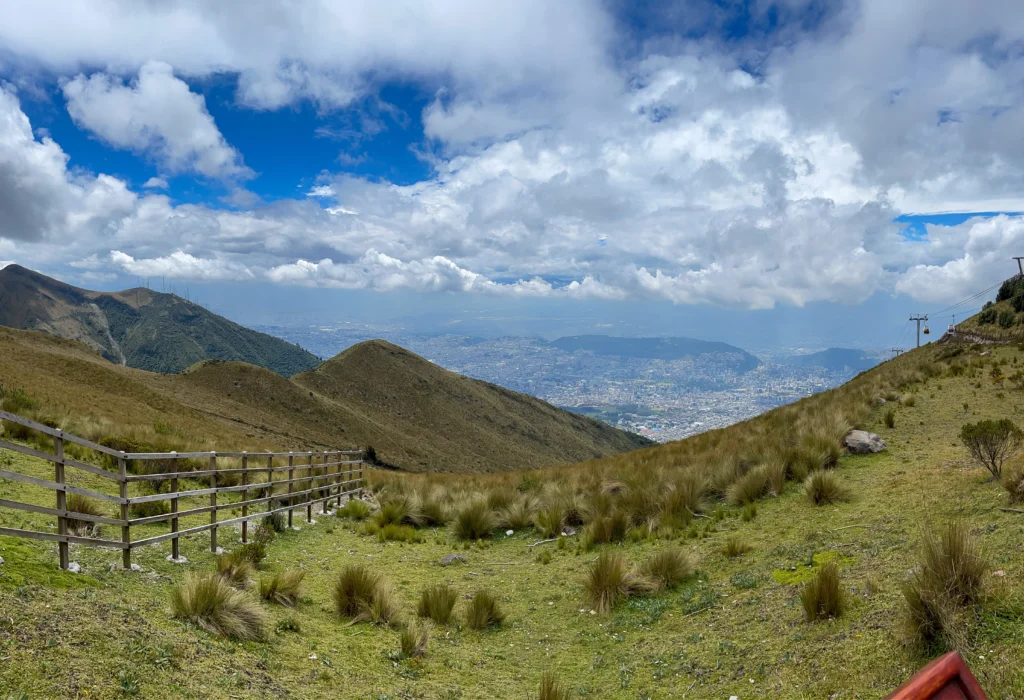 Views over Quito from Teleferico!