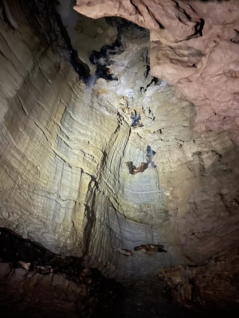 Waterfall in a cave in Arkansas
