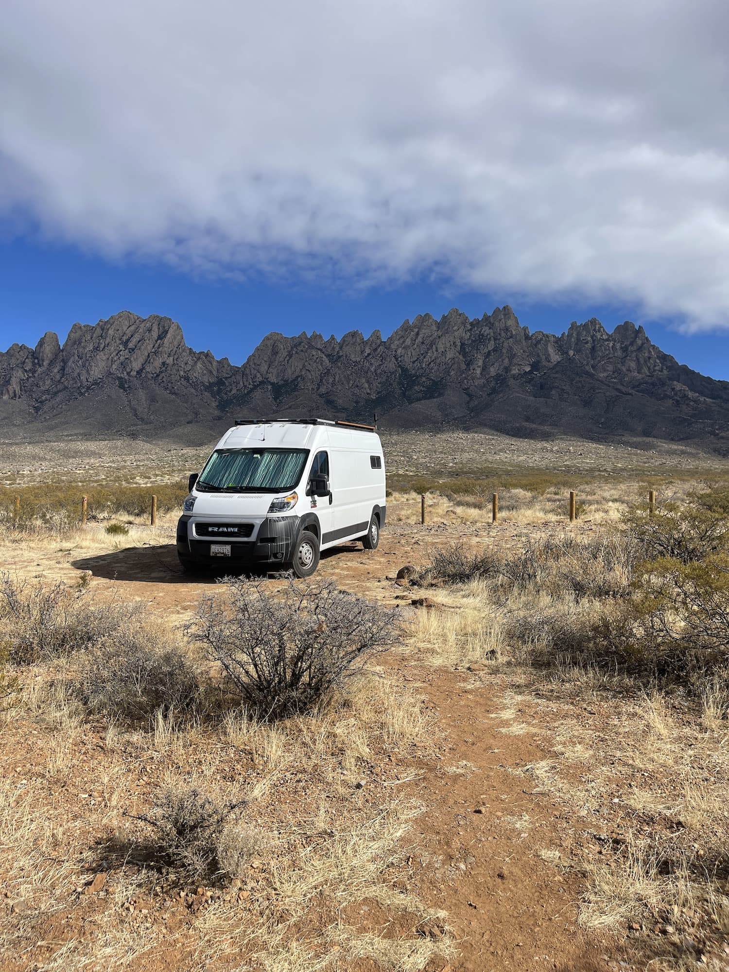 vinny in front of organ mountains