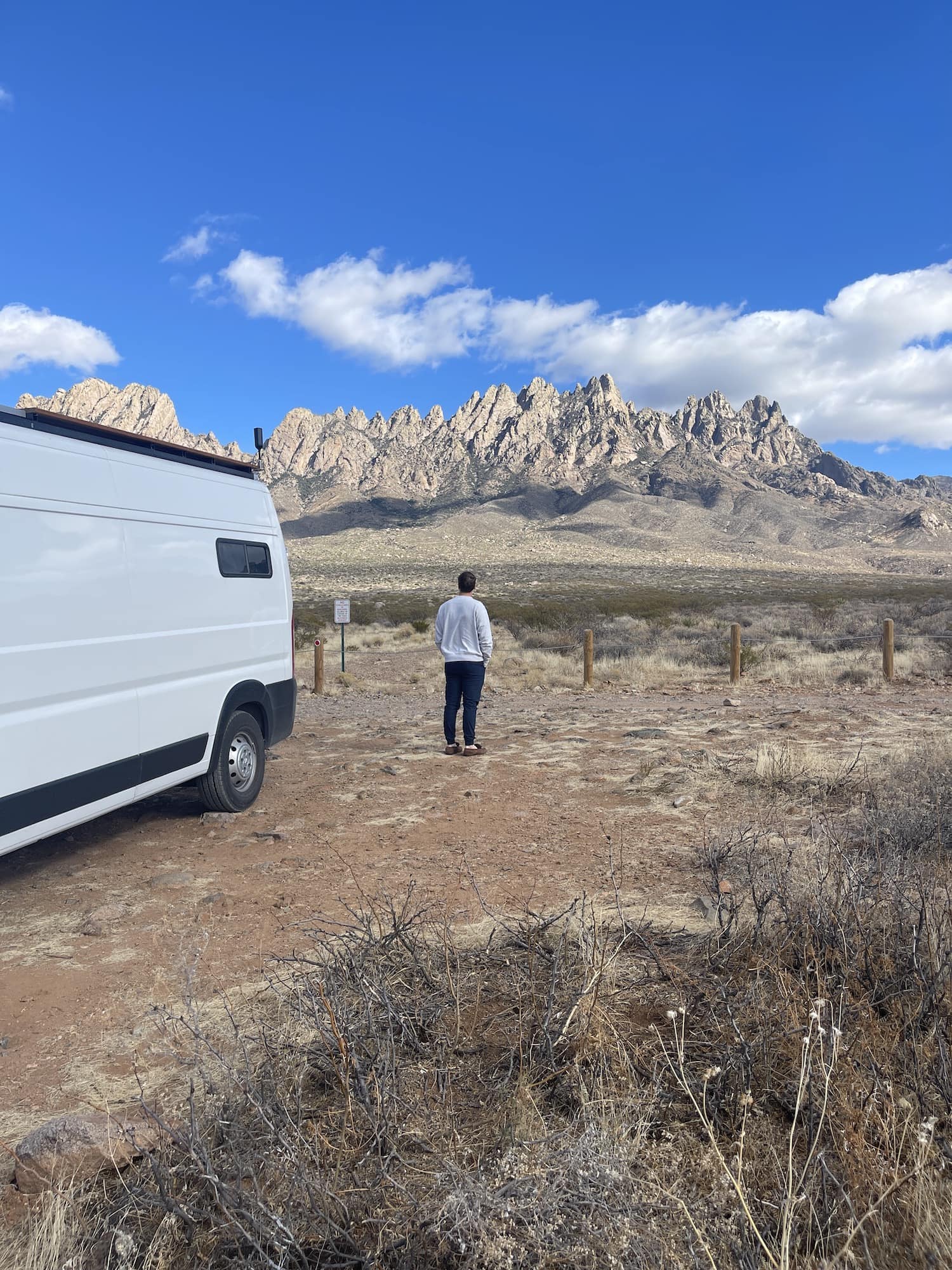 dylan in front of organ mountains