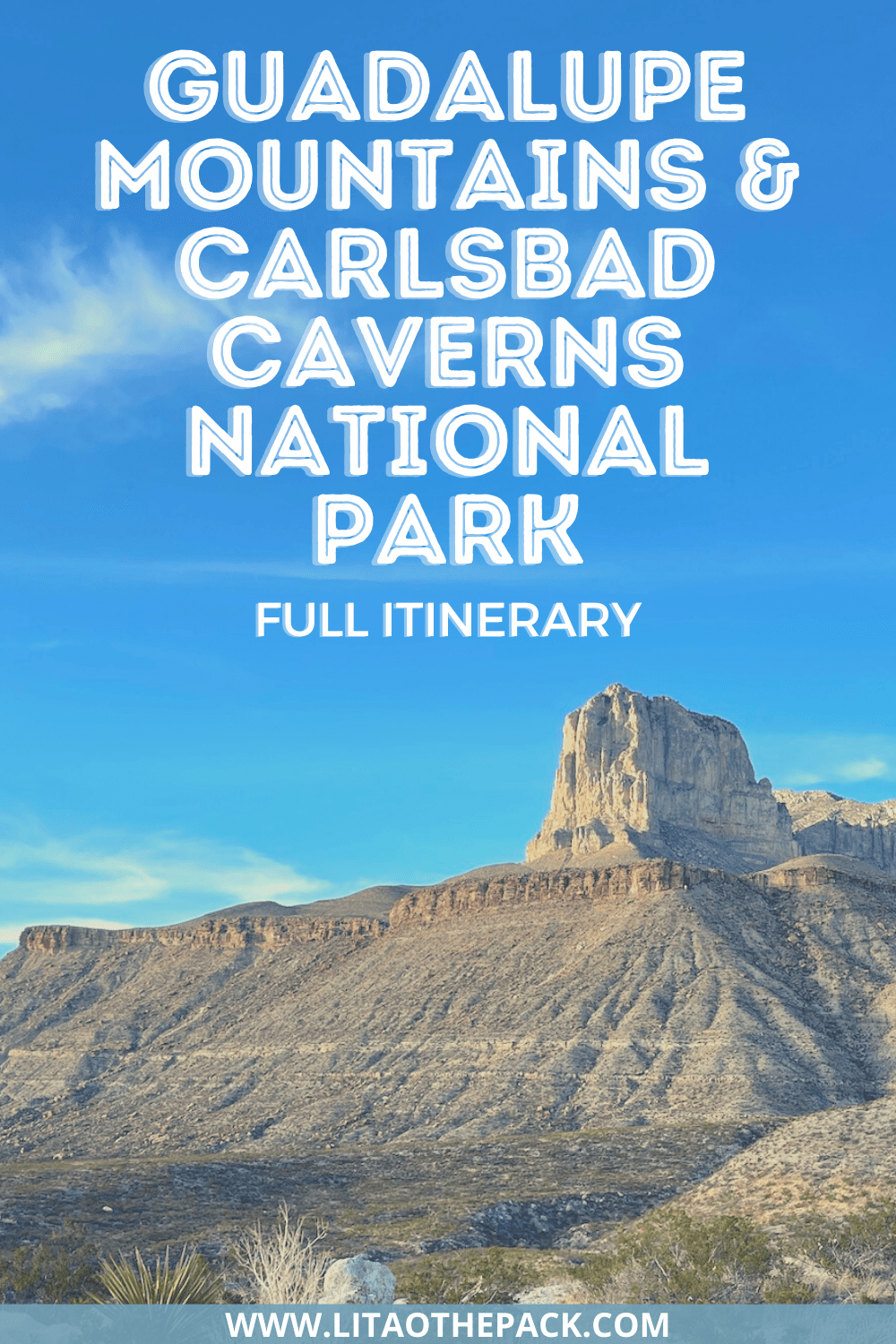 guadalupe mountains national park & carlsbad caverns pin