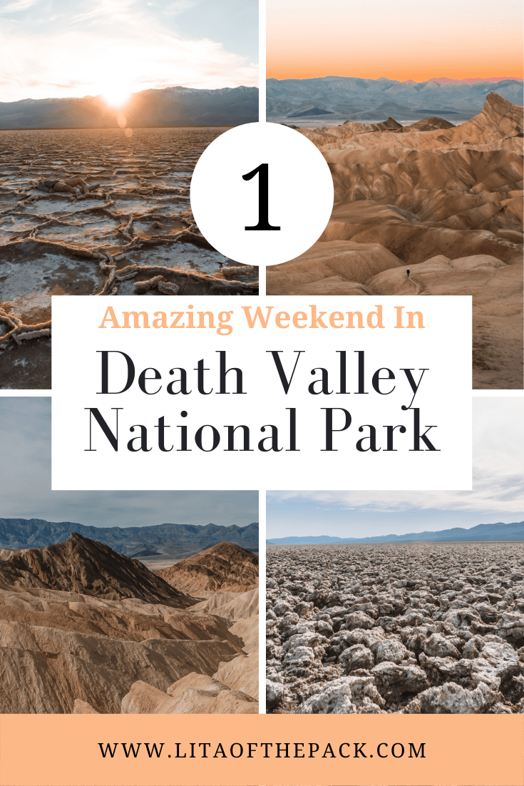 death valley itinerary pin