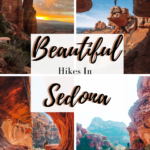 four pictures of best sedona hikes pin