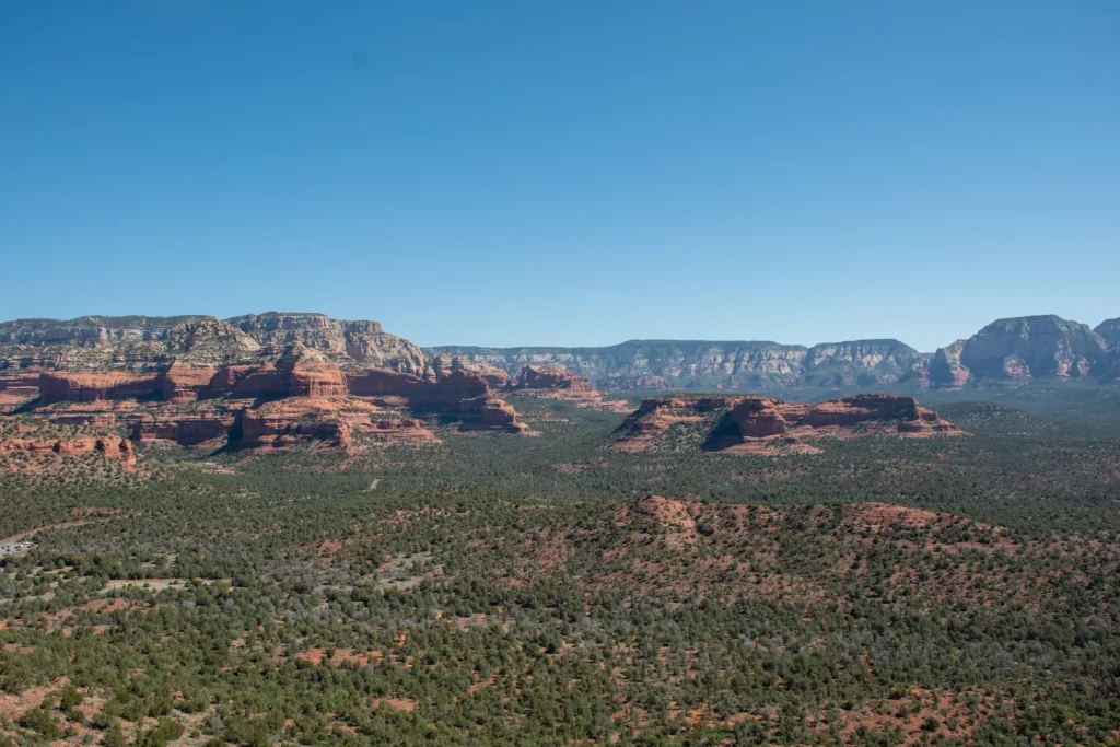 Panorama of sedona red rocks