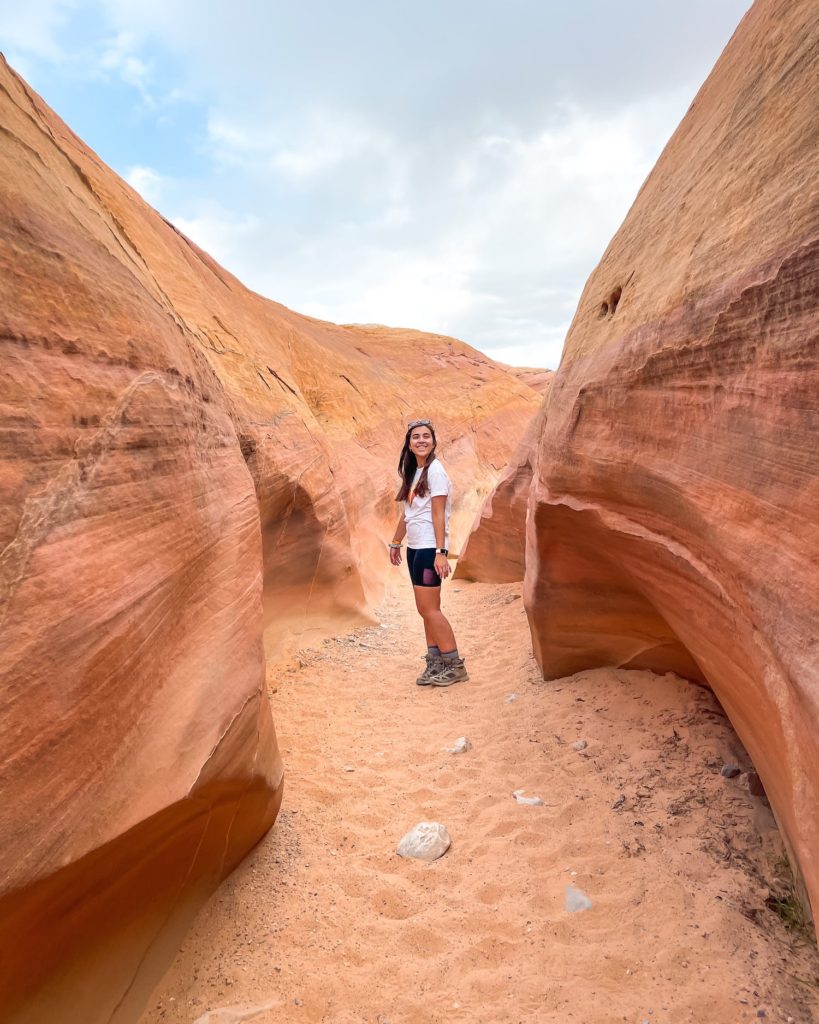 Me standing in the middle of slot canyon