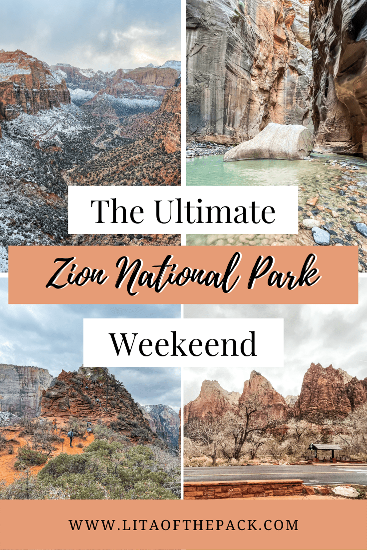Zion National Park itinerary pin