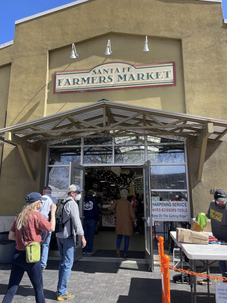 front of santa fe farmers market