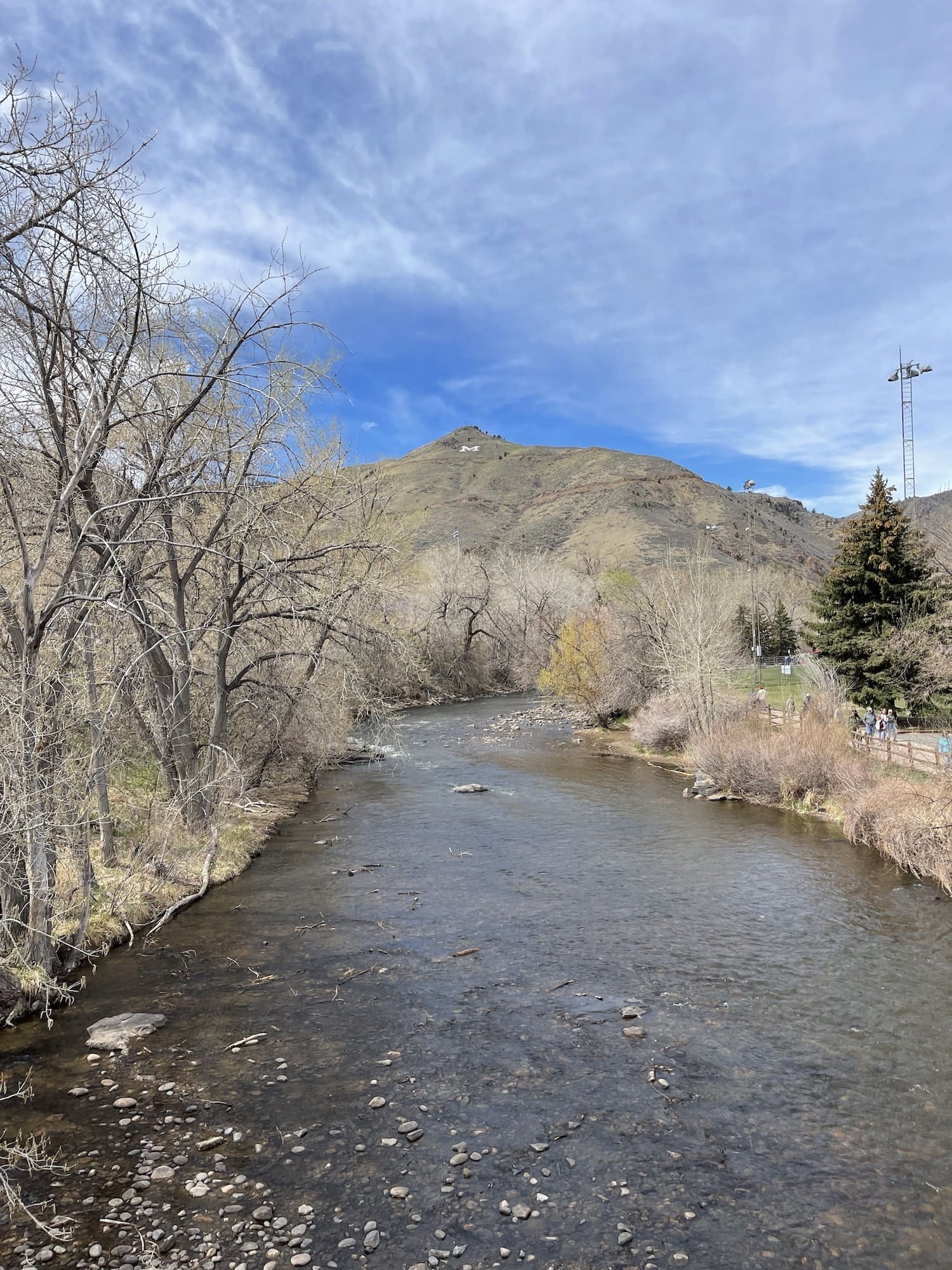 views of river in Golden Colorado