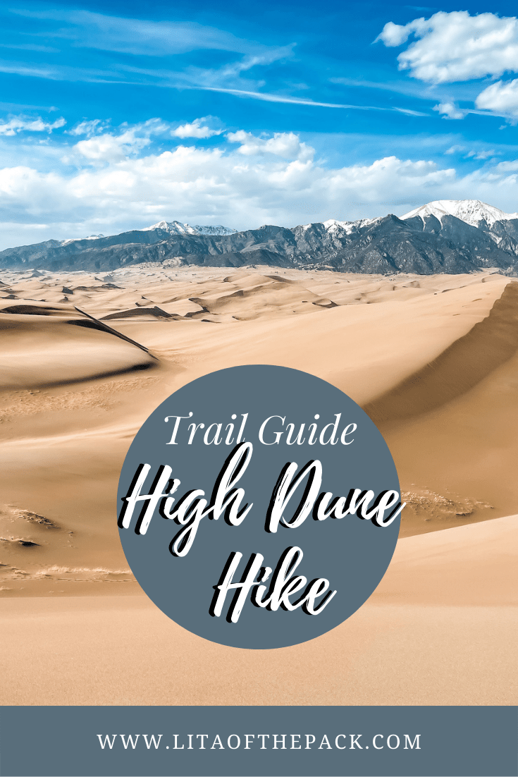 high dune trail guide with dunes in back