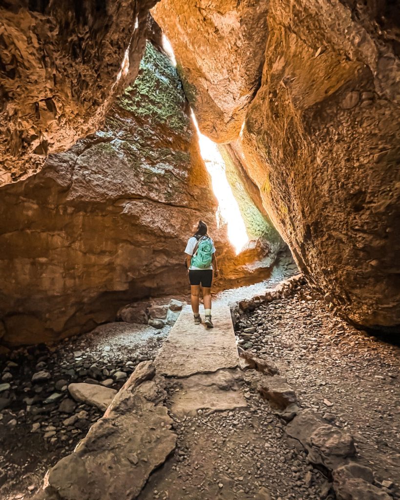 girl in cave