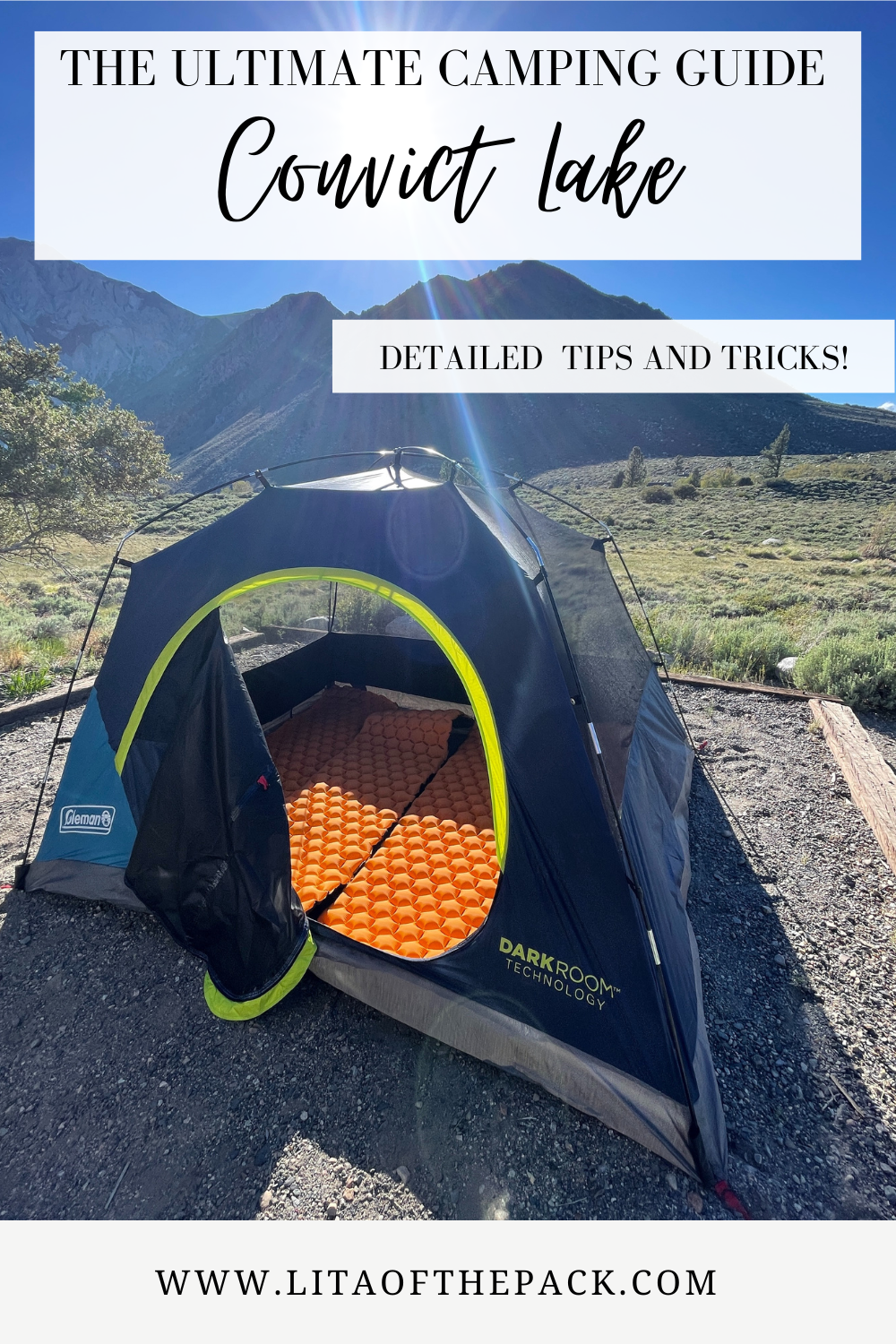 tent at convict lake campground