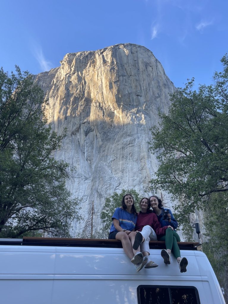 three girls in front of el capitan