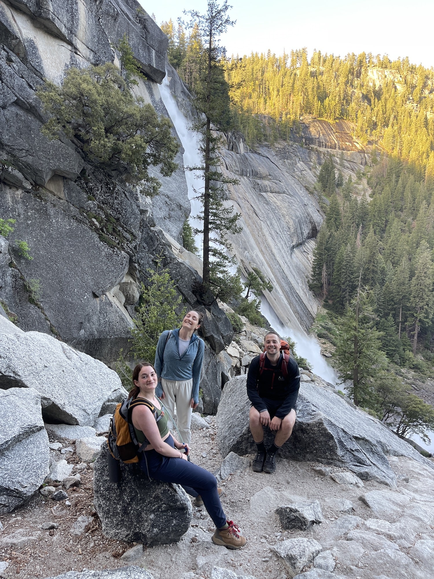 people by nevada falls