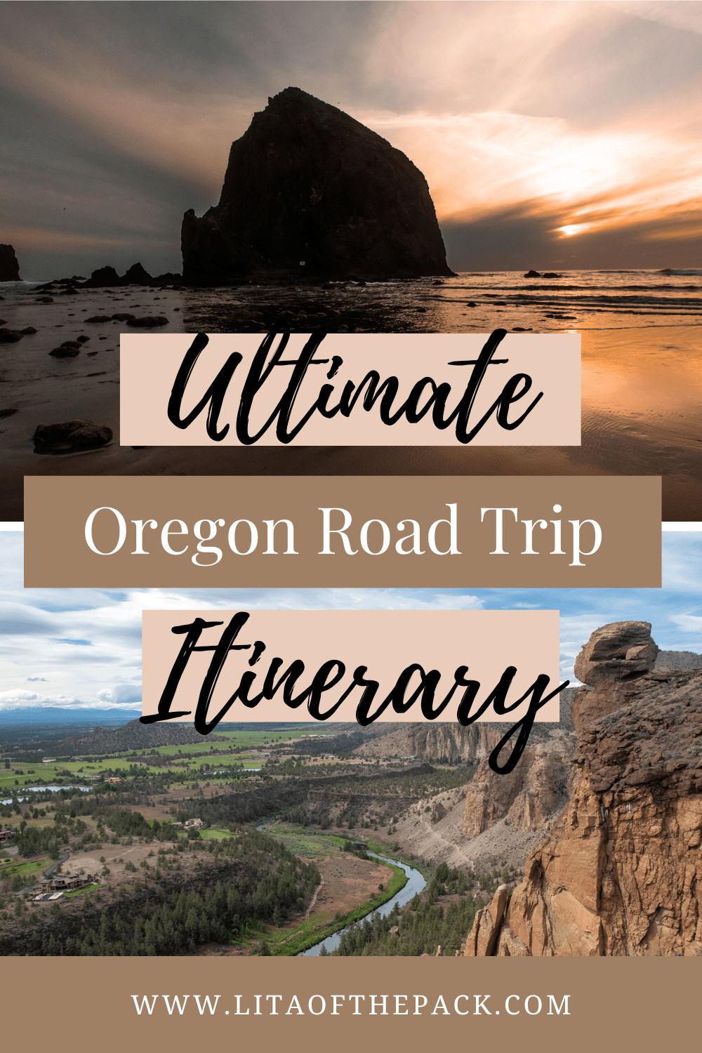 oregon pics: haystack rock and smith rock state park