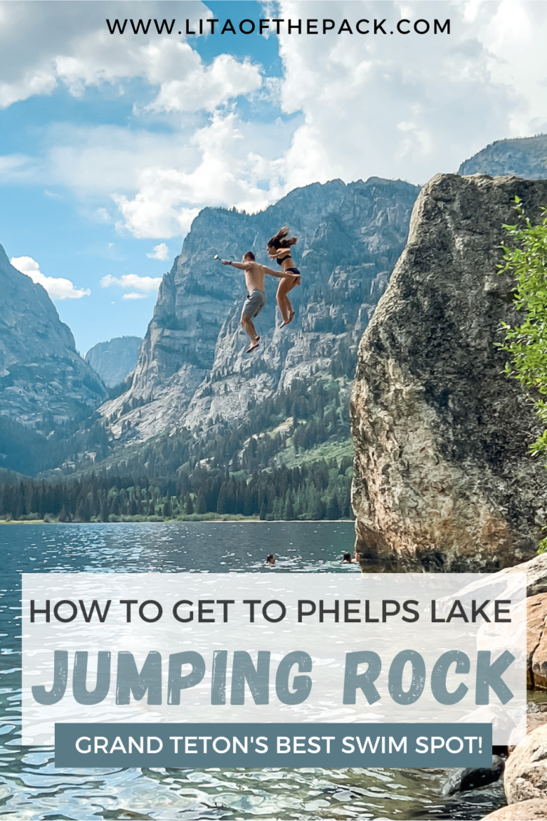 The Teton's Best Swimming Phelps Lake Jumping Rock