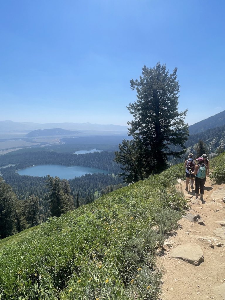 switchbacks over taggart and bradley lakes