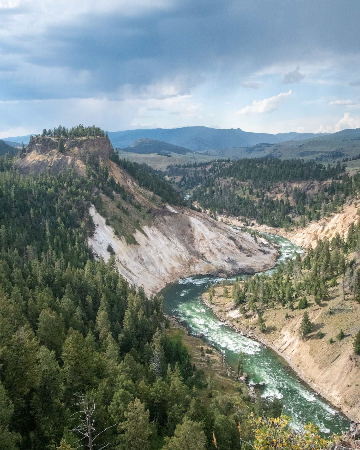 view over yellowstone
