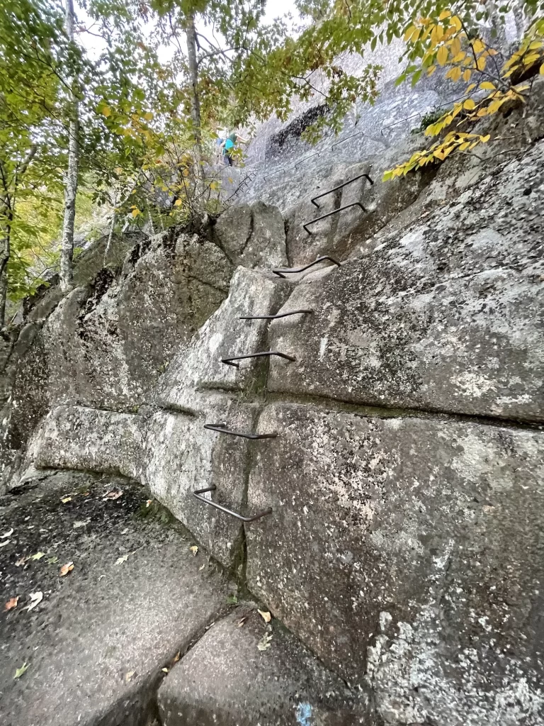 rungs up the mountain