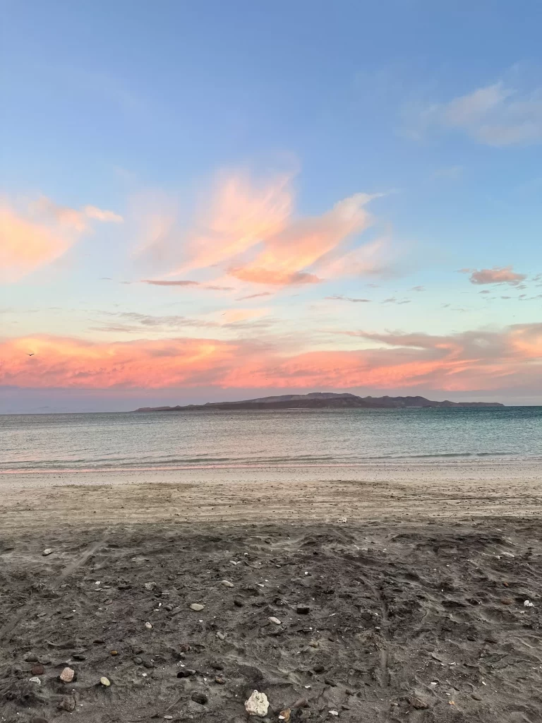 sunrise at playa el tecolote