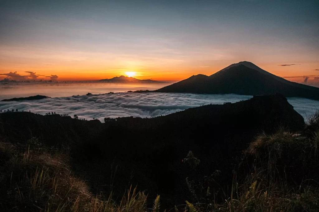 beautiful sunrise of Mt Batur