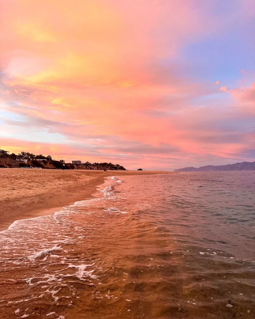 sunset over el sargento beach