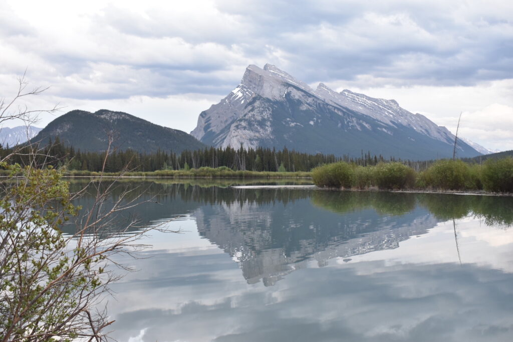 Vermillion Lakes at sunset time