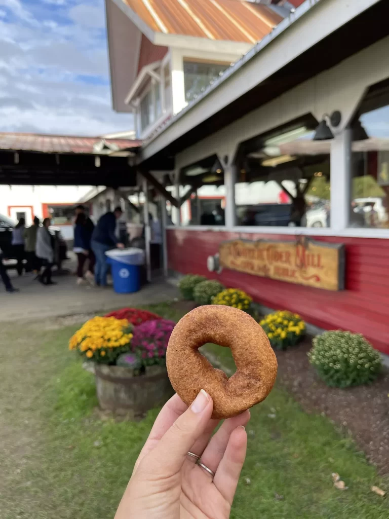 Cold hollow cider donut