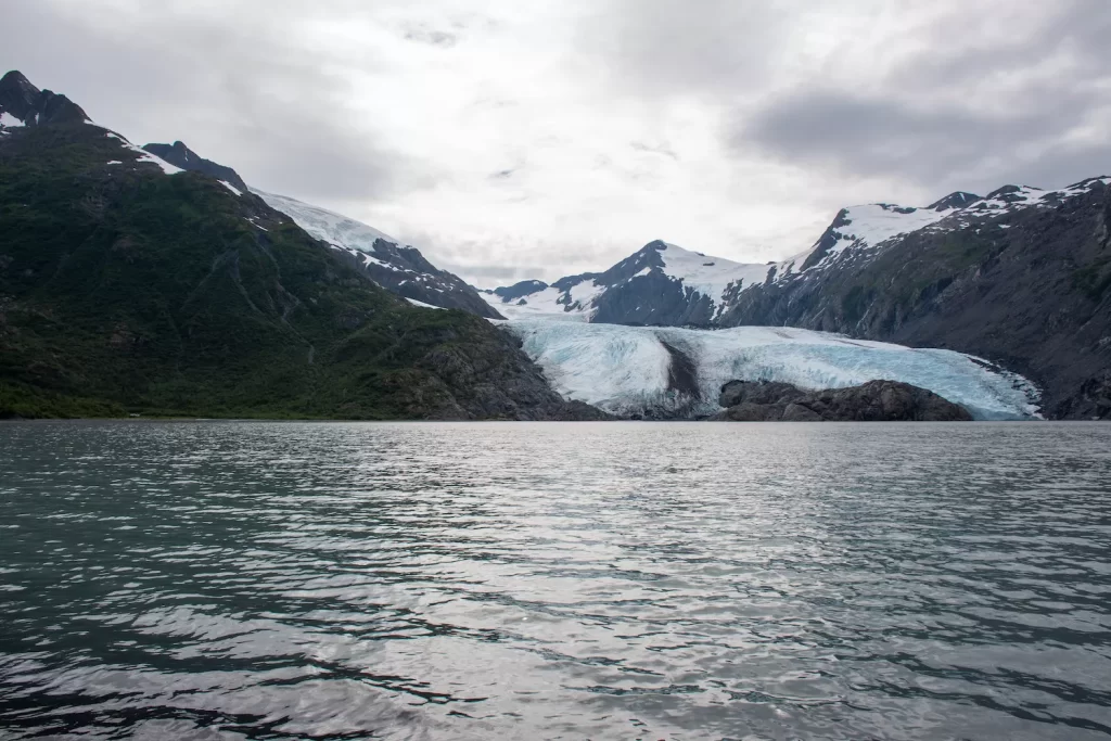 Portage Glacier above Portage Lake