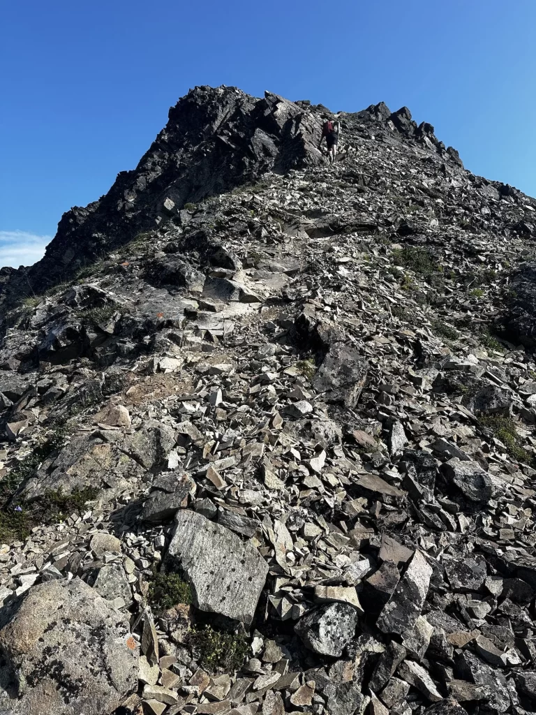 Rocky path up a mountain
