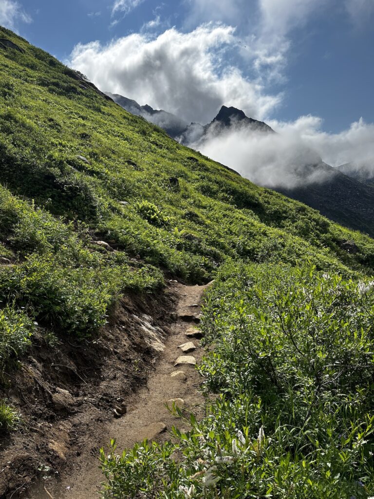 Trail up the mountain