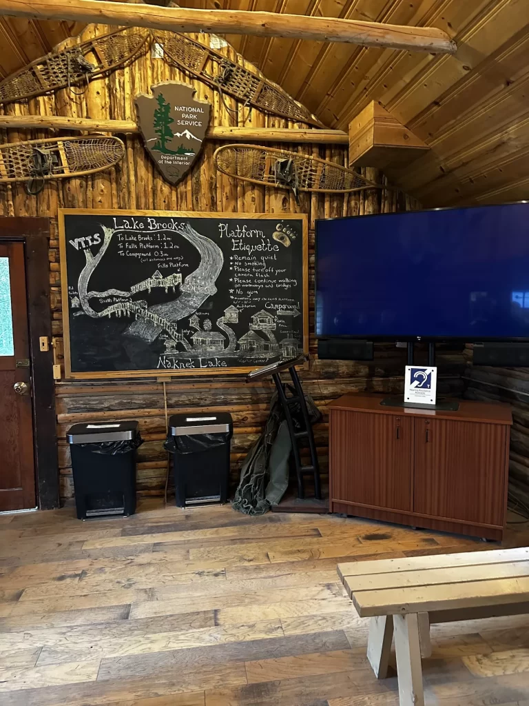 Bear viewing orientation at Katmai