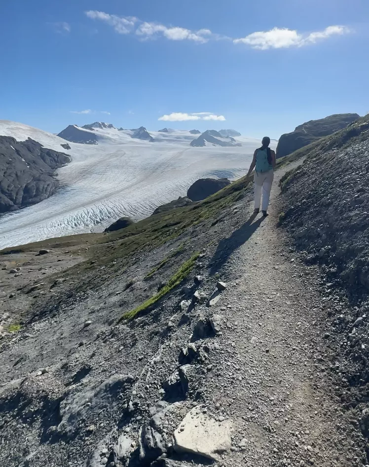Rocky path up the mountain