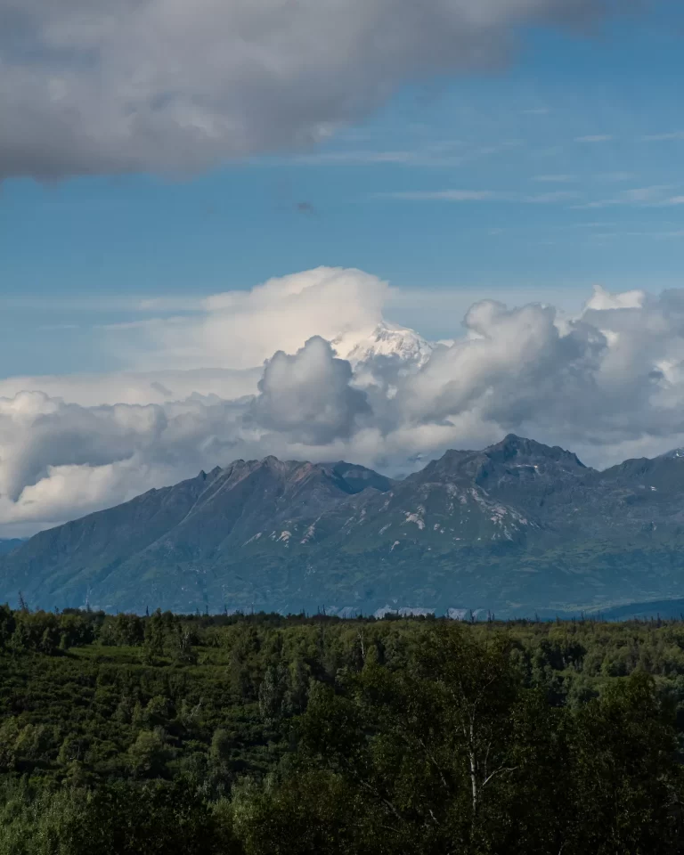 Denali hidden by clouds