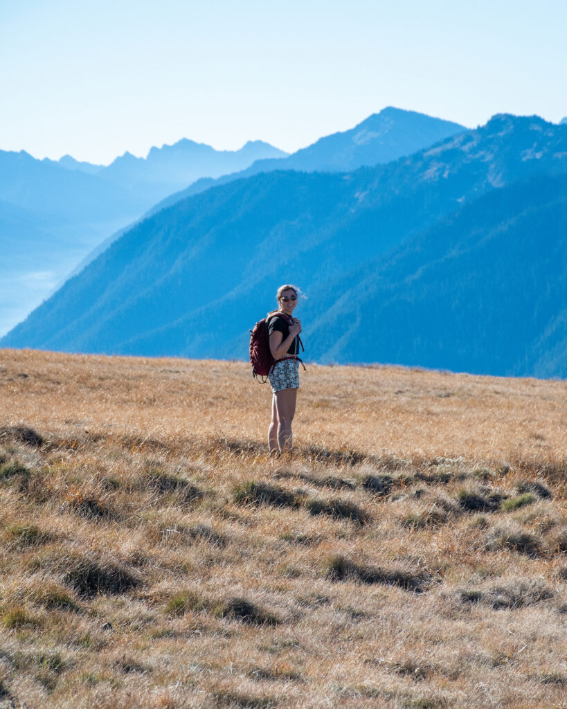 Girl smiling on Hurricane Hill