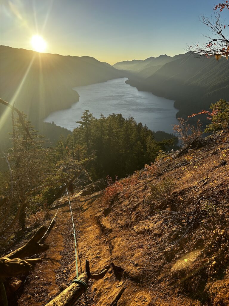 Rope on a mountain