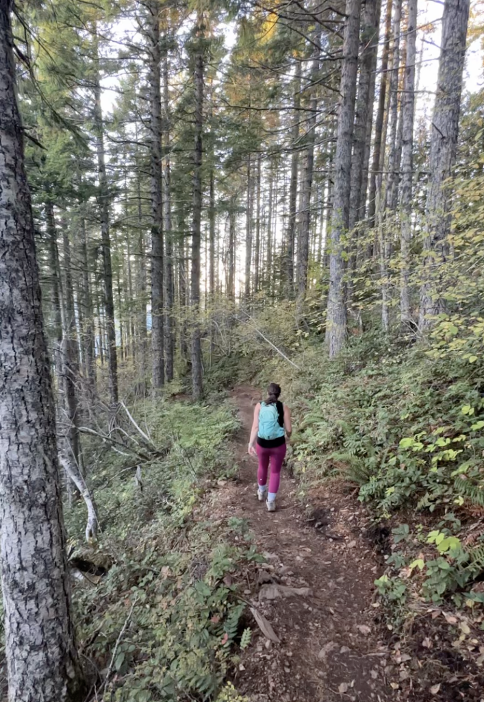 Girl in the forest