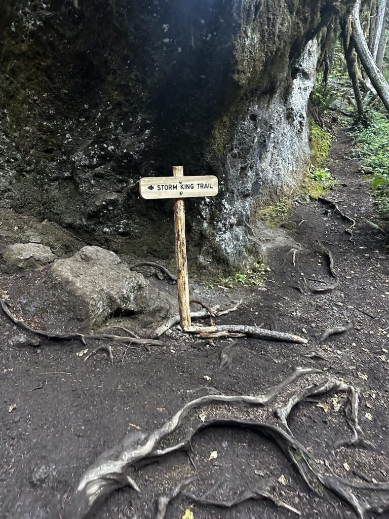 sign for Mt Storm King