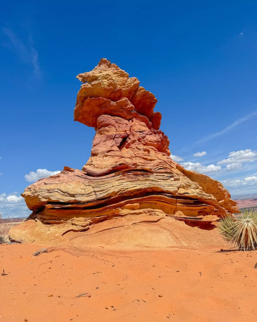 cool hat like rock formation